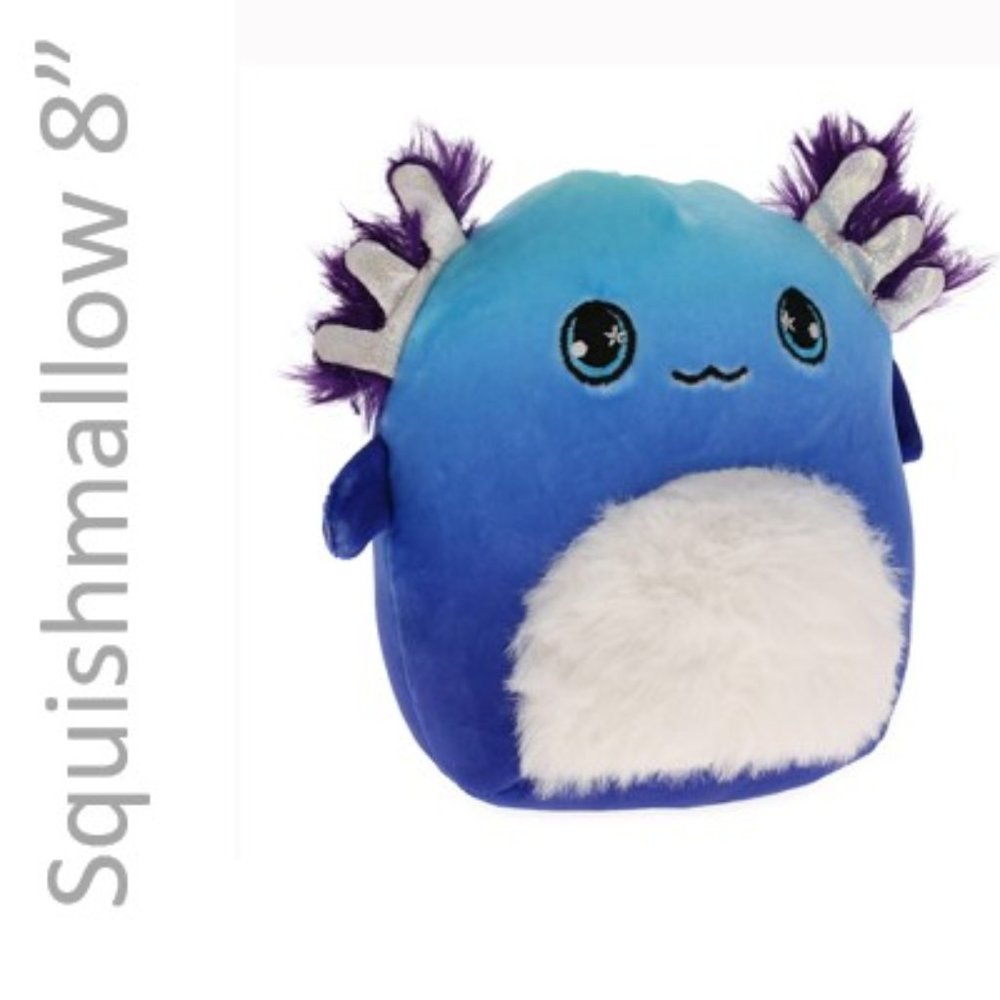 Toby the Axolotl Squishmallow 8" Mystery squad member 2022 EUC